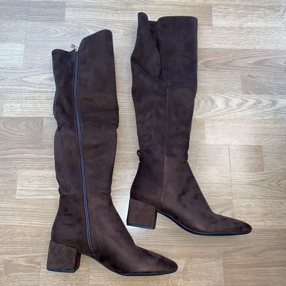 Michael Kors Boots Womens Size 9M Brown Braden Mid Knee High Suede New - Picture 5 of 10